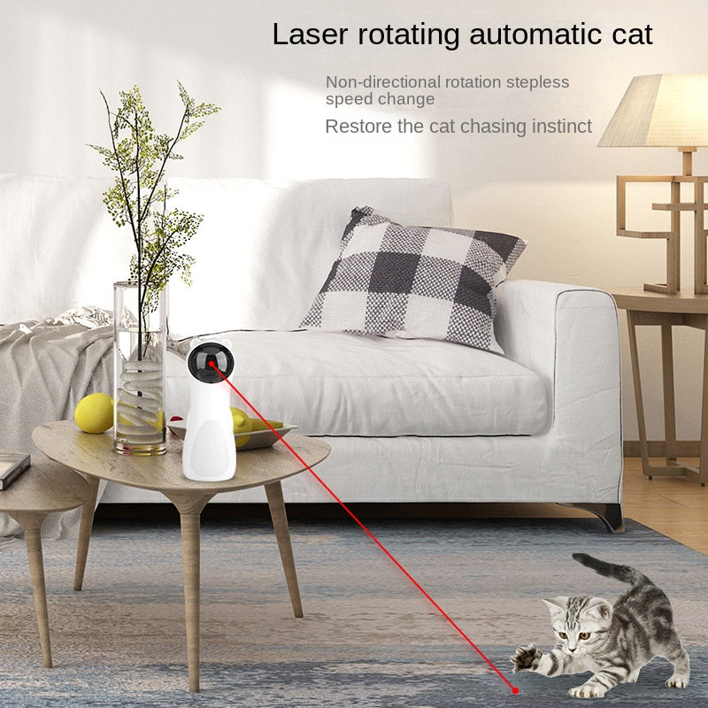 Jouet laser pour chat Jouet laser automatique pour chat à double alimentation, Rayon laser LED
