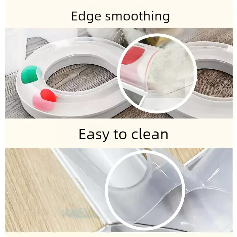 New Cat Toys Are Used To Relieve Boredom Cat Turntable Track Ball Kitten Cuddling Stick Pet Cat Consumption of Physical Products