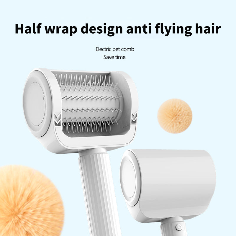 Peigne pour animaux de compagnie Peigne de toilettage automatique pour chats et chiens Peigne de massage automatique rechargeable