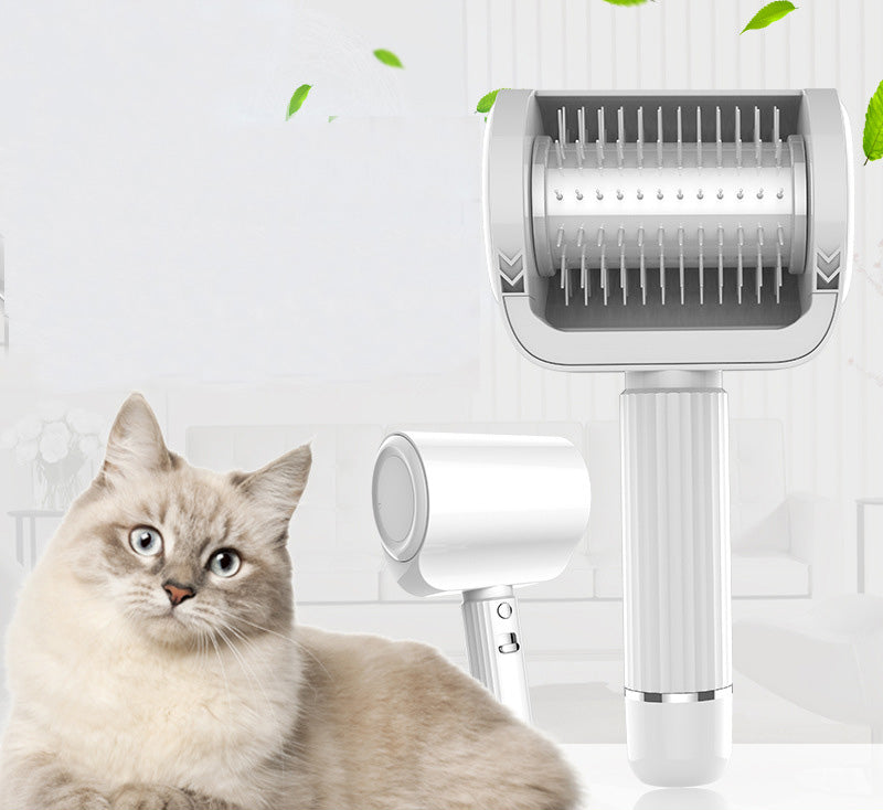 Peigne pour animaux de compagnie Peigne de toilettage automatique pour chats et chiens Peigne de massage automatique rechargeable