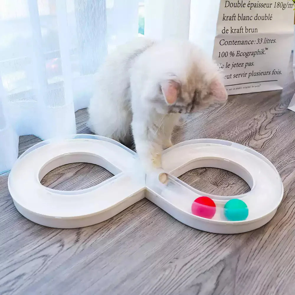 New Cat Toys Are Used To Relieve Boredom Cat Turntable Track Ball Kitten Cuddling Stick Pet Cat Consumption of Physical Products