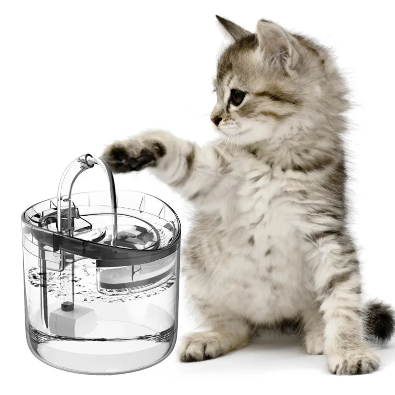 Distributeur d'eau pour animaux de compagnie à circulation automatique, intelligent, à température constante, électrique et silencieux.