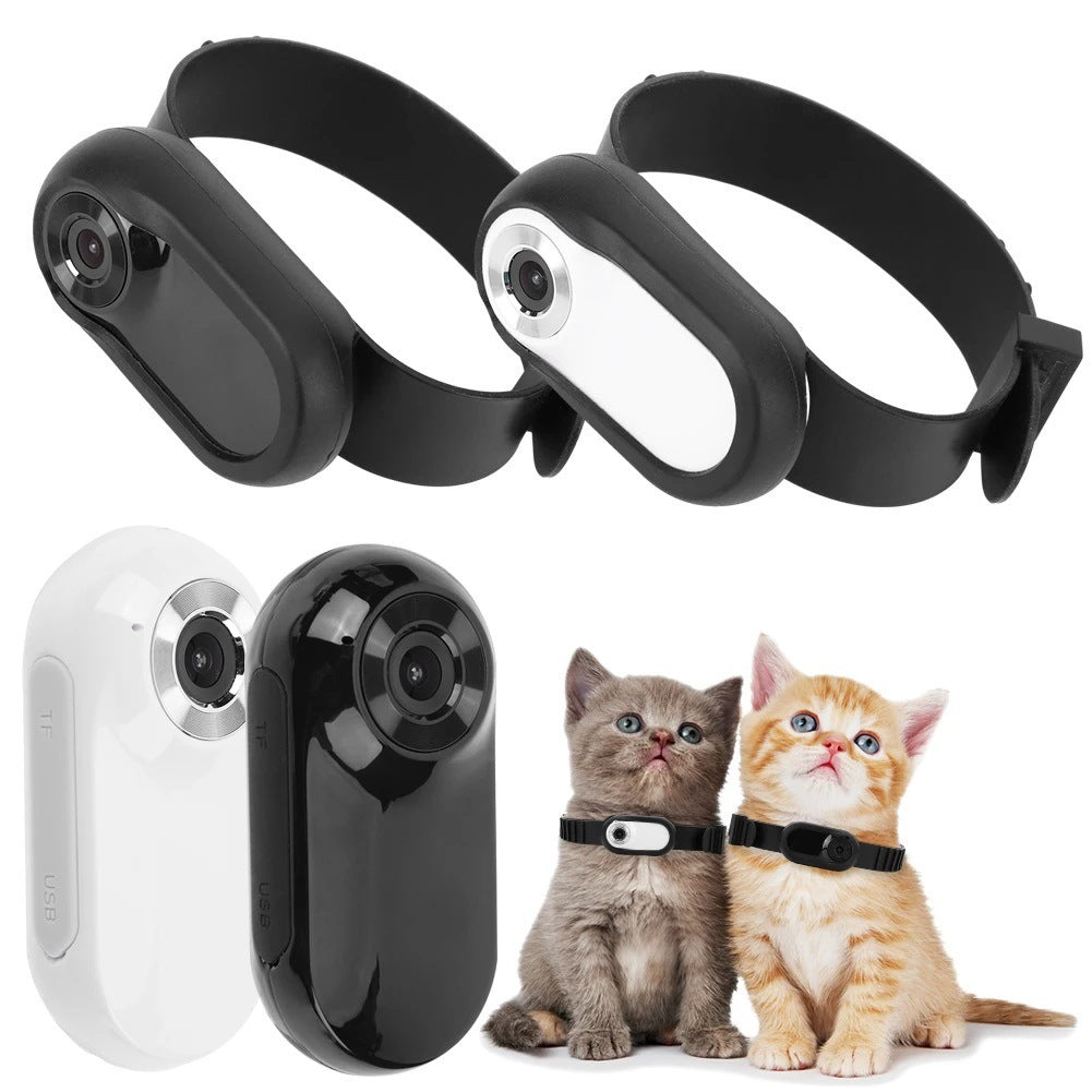 Caméra portable hyper légère à clip magnétique pour col Caméra sportive HD Caméra d'extérieur pour animaux Caméra portabl