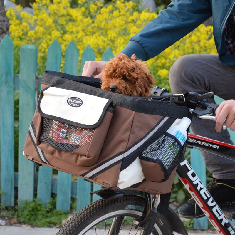 Portable, panier pour vélo, sac de transport pour chiot, chien, chat, siège de vélo pour petit chien Produits Accessoires de voyagecle carrier bag basket Puppy Dog Cat Travel bike carrier Seat bag for small dog Products Travel Accessories