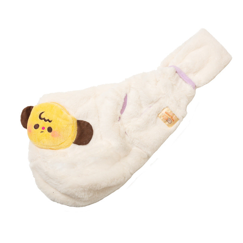 Sac à bandoulière mignon pour animaux de compagnie Sac à dos confortable et pratique pour petits chiens