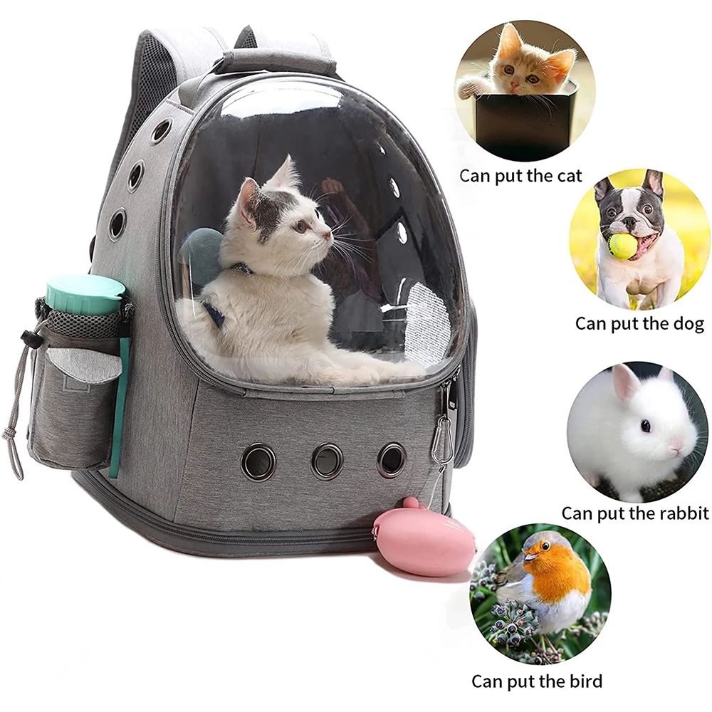 Sac à dos pour chat Pet Space Sac transparent et respirant pour chat Sac pour chien Sac pliable pour animal de compagnie