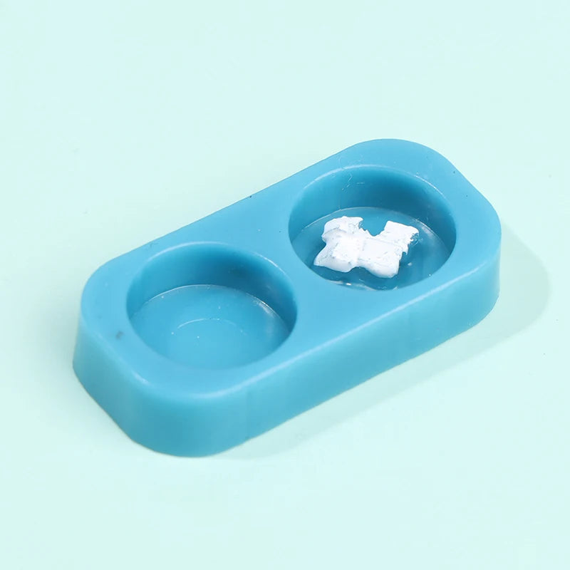 1/12 Dollhouse Miniature Pet Dog Cat Food with Bowl Kitchen Garden Decor Doll House Accessories