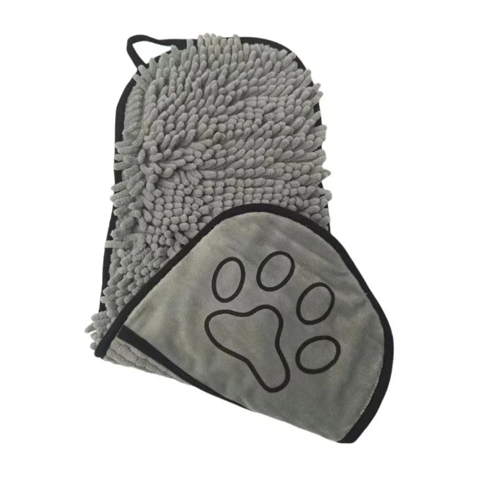 Serviette de bain super absorbante pour animaux de compagnie Serviettes pour chat à séchage rapide Peignoir pratique et doux Gant de toilette pour animaux de compagnie Accessoires pour chiens