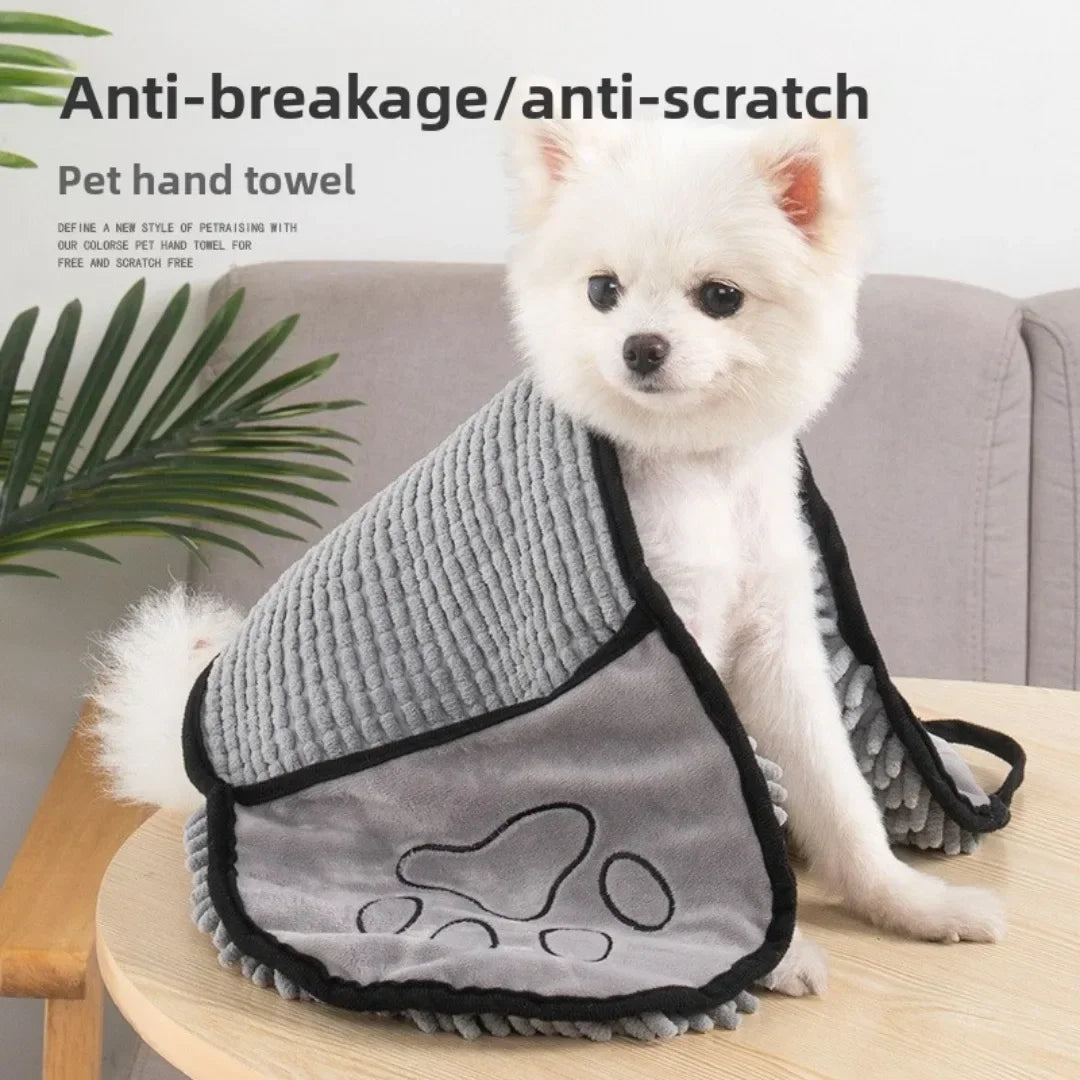 Serviette de bain super absorbante pour animaux de compagnie Serviettes pour chat à séchage rapide Peignoir pratique et doux Gant de toilette pour animaux de compagnie Accessoires pour chiens